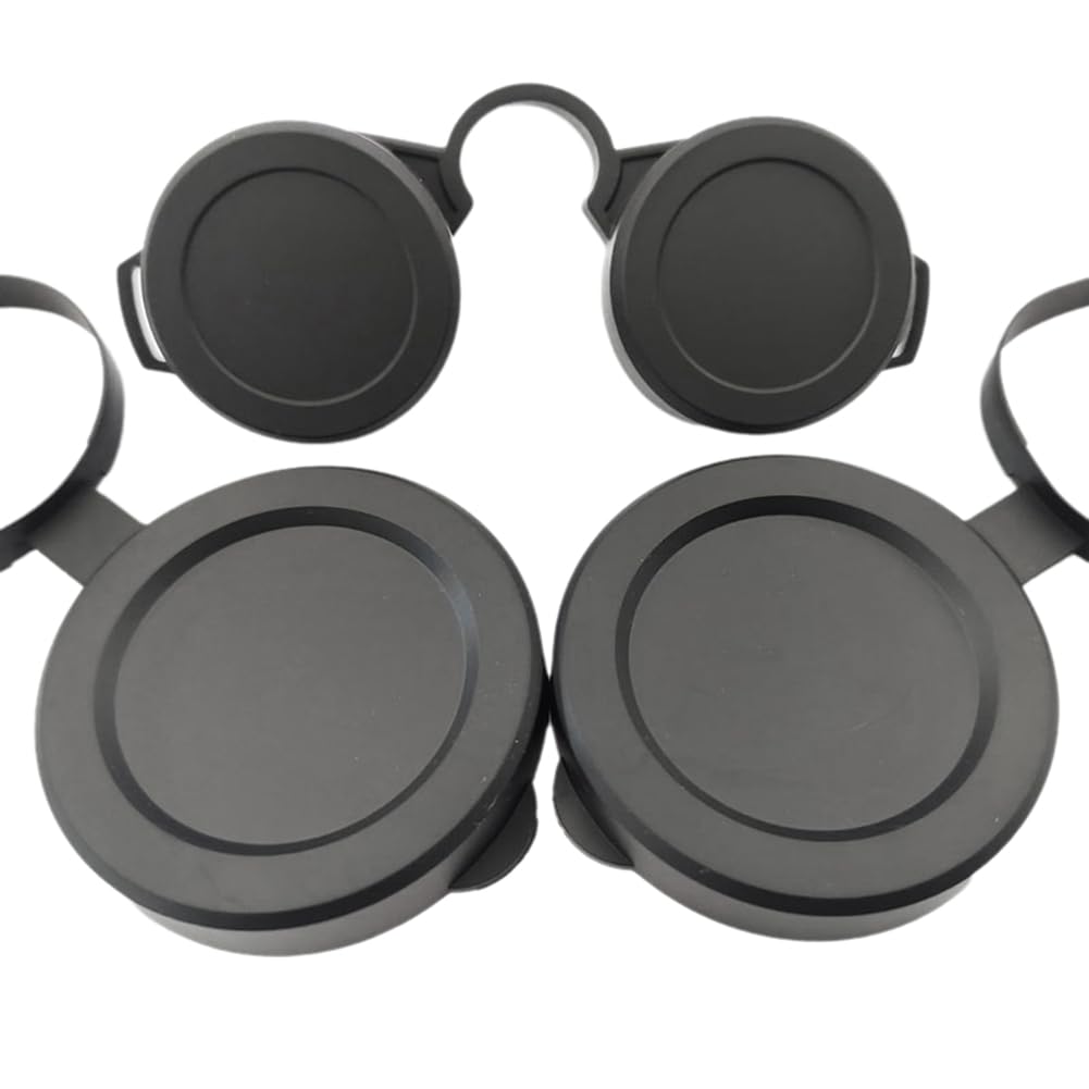 Tapas de Goma para prismáticos para Objetivos, Cubiertas oculares para prismáticos, Cubiertas telescópicas, Protectores de Lentes A