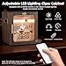 USEWIRE Cigar Humidor, LED-Lit Cigar Cabinet, Includes Acrylic Cigar Case and Cigar Cutter, Features Remote Control, Hygrometer, and Dual Humidifiers, Holds 80-120 Cigars, Men's Cigar Humidor Box Gift