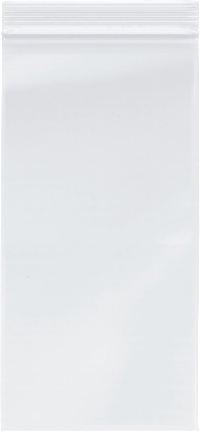Plymor 5 x 10 (Case of 2,000), 2 Mil Zipper Reclosable Plastic Bags