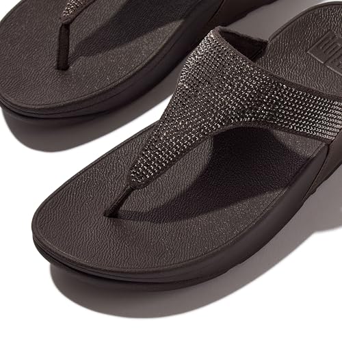 Image of FitFlop Women's Lulu Crystal Toe-Post Sandal