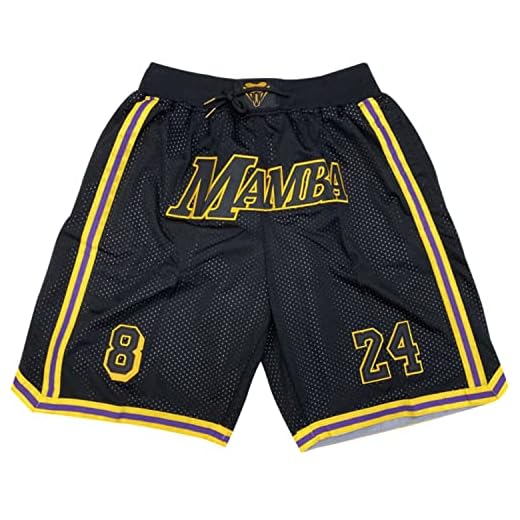 Madjus Men's Fashion 8-24 Black Basketball Shorts Sport Pants Stitched (as1, Alpha, m, Regular, Regular, M)