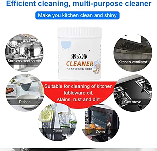 Foam Rust Remover Kitchen All-Purpose Cleaning Powder, Multi-Purpose Foam Cleaner Rust Remover, Kitchen Instant Cleaning Powder, Soak To Clean Greasy Dirt (1Pc) #TOP3