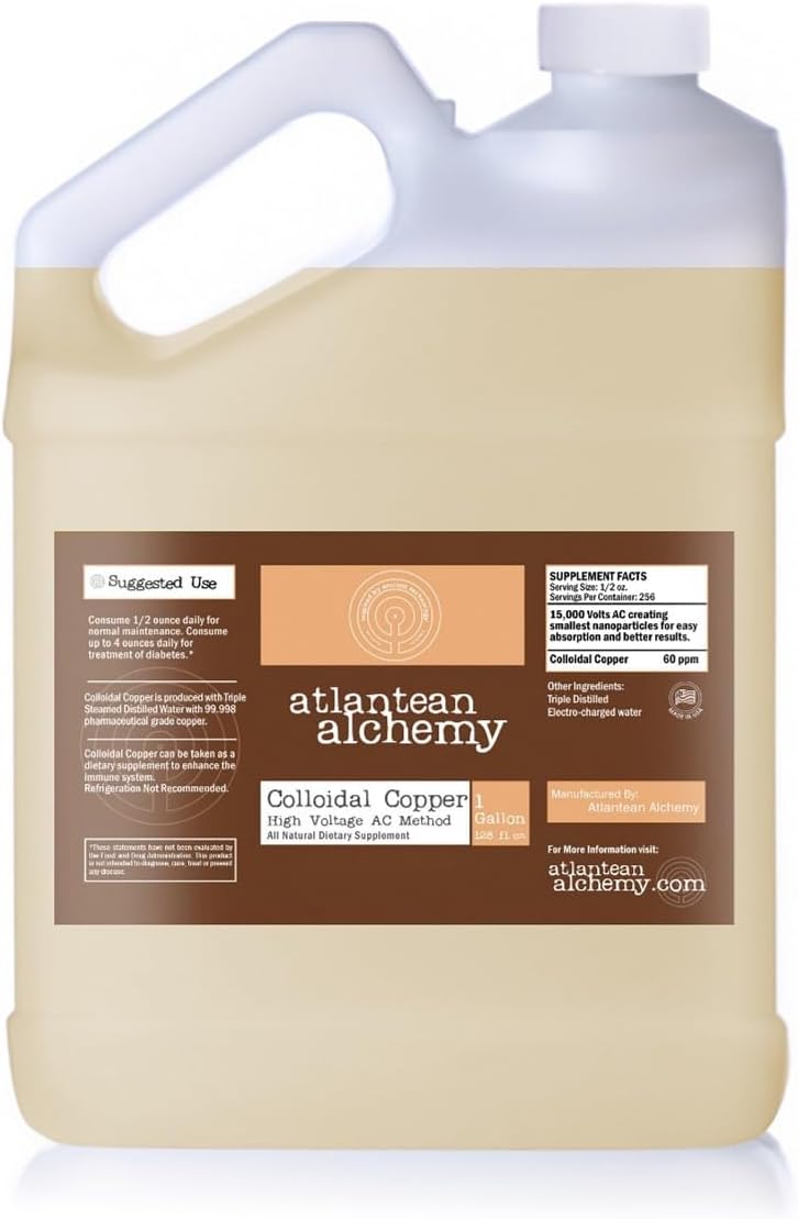 Colloidal Copper 60PPM 1 Gallon Jug