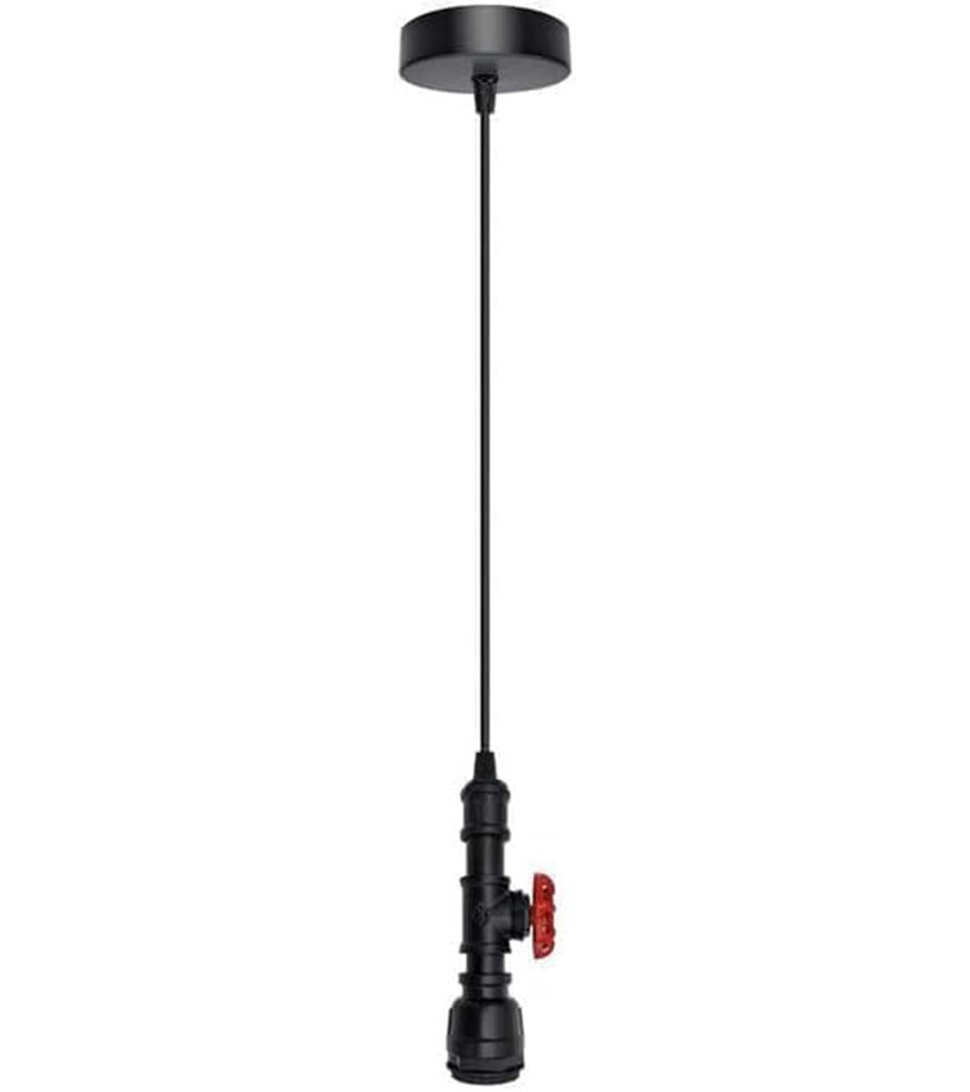 DC VOLTAGE Vintage Steampunk Pendant Light Water Pipe Industrial Retro Chandelier with E27 Fitting and 95cm Adjustable Cable for Cafe Bar Restaurant Kitchen