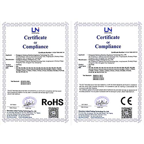 Fayelong Home Ölpresse Maschine,Automatisch Elektrische Expeller Maschine Handels Öl Expeller Öl Extraktor Maschinen Ausrüstung für Erdnuss Nuts Samen Leinsamen 1500W (Öleinfüllbechers 2L) - 7