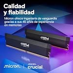 Crucial Pro RAM DDR5 32GB (2x16GB) 6000MHz CL36, Overclocking Gaming, Intel XMP 3.0 / AMD Expo, PC Memoria, Negro – CP2K16G60C36U5B