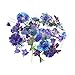Modixun Lot de 160 autocollants en forme de fleur et de plantes - 20 motifs en PET transparent - Autocollants décoratifs floraux pour scrapbooking, album de bricolage, journal - Style A