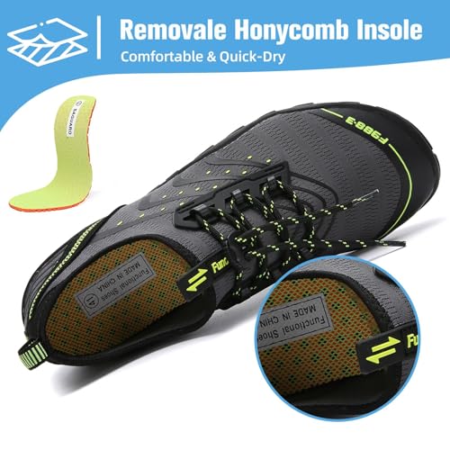 Image of Mishansha Water Shoes for Women Men, Quick-Dry Barefoot Swim Shoes with Drainage Holes, Lightweight Aqua Shoe for Beach Pool River Boating Yoga Walking