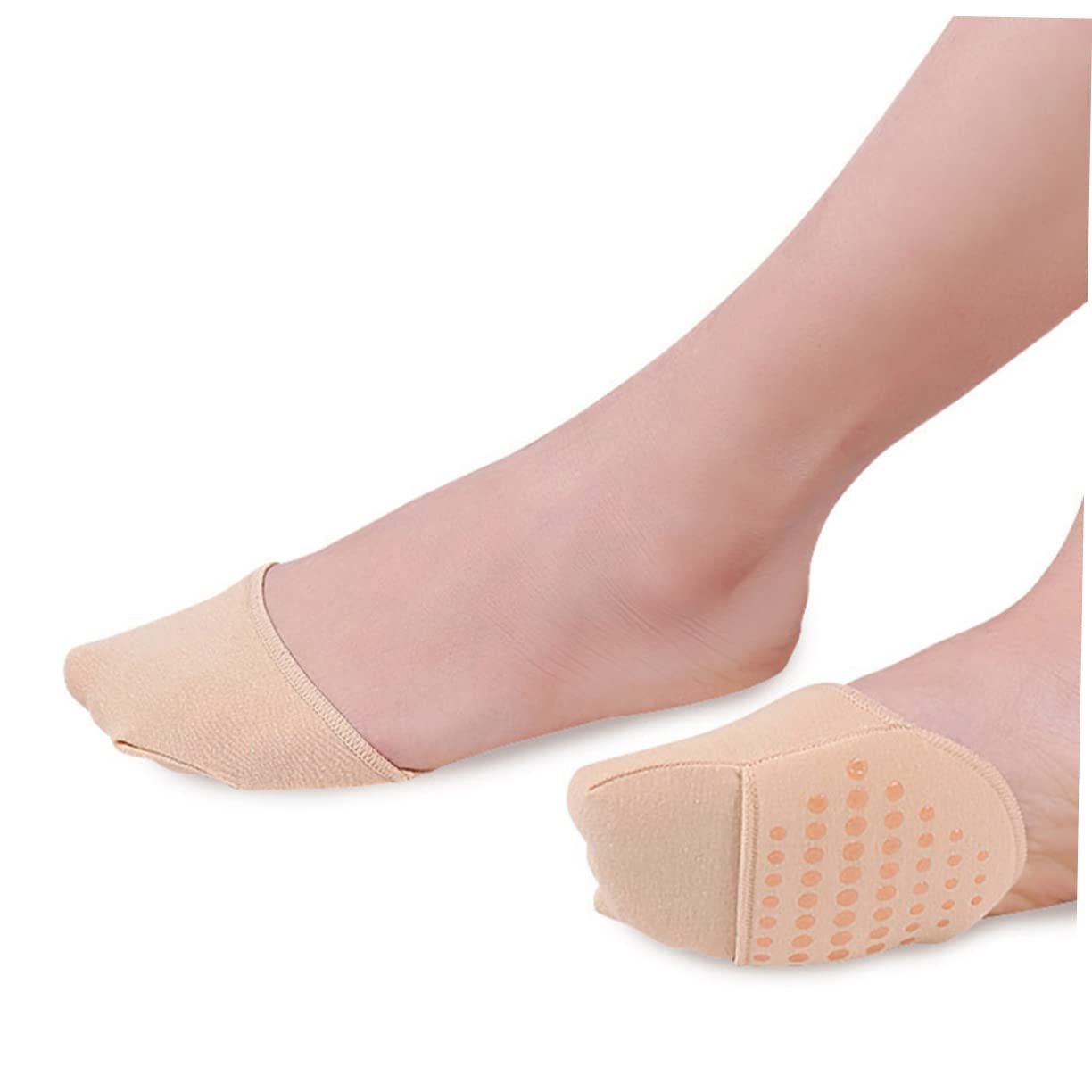 Healeved Sets Grip Socken Damen Vorfußsocken Zehentopper Anti-rutsch Halb Für High Heels Flats Stiefel Paare