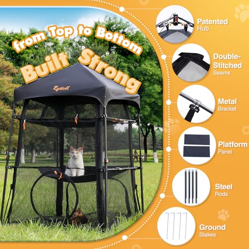 Rywell 3-Tier Outdoor Cat Tent