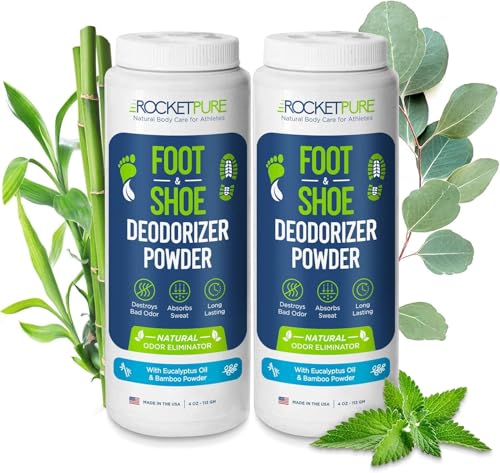 Rocket Pure Natural Foot and Shoe Deodorizer Powder