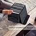 UENTIP Vinyl Record Storage Box - 7-inch LP Crate Holds 60 Records - Pack of 1 - 11x7.67x7.67 Inch - Black