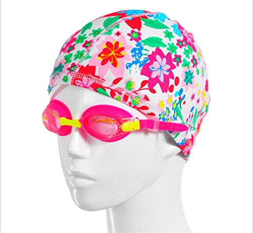 Bonnet de bain coloré uni HL au style charmant pour la piscine