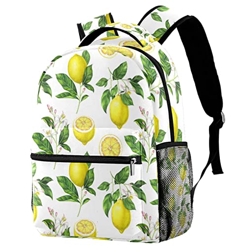 Lot de 2 sacs à dos de voyage jaune citron légers et pratiques