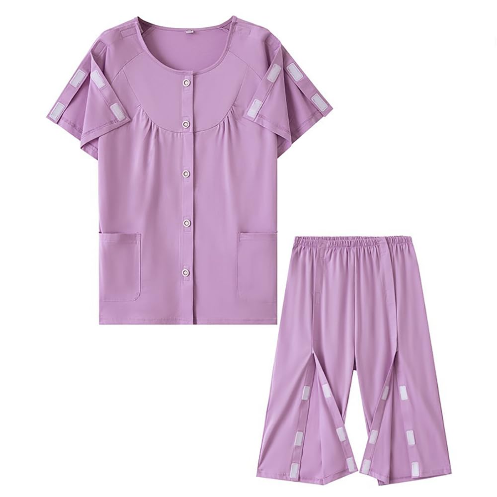 Ropa para Pacientes Postrados En Cama, Pantalones para Pacientes con, Traje para Discapacitados, Fácil De Usar Y Quitar, Asistente De Enfermería Hospitalaria, para Fracturas, Parálisis