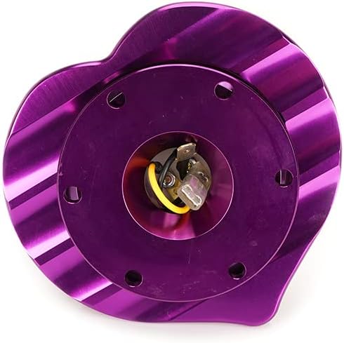 NRG Innovations NRG-SRK-143PP - Kit de liberación rápida para volante, adaptador de anillo con forma de corazón púrpura, 0.236x2.756 in y