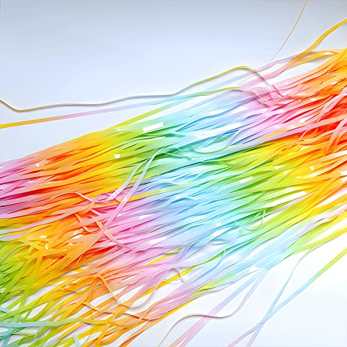 Image of Gradient Pastel Foil Fringe Curtain - GREATRIL Pastel Color Backdrop Streamers for Kids Party /Classroom /Unicorn /Princess /Christmas Party Decorations (2 Pack)