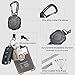 AIDSOTOU Badge Holder Retractable Clip Heavy Duty Carabiner Badge Reel Keychain with Breakaway lanyards for id Badges Cool Tactical ID Cards Holder