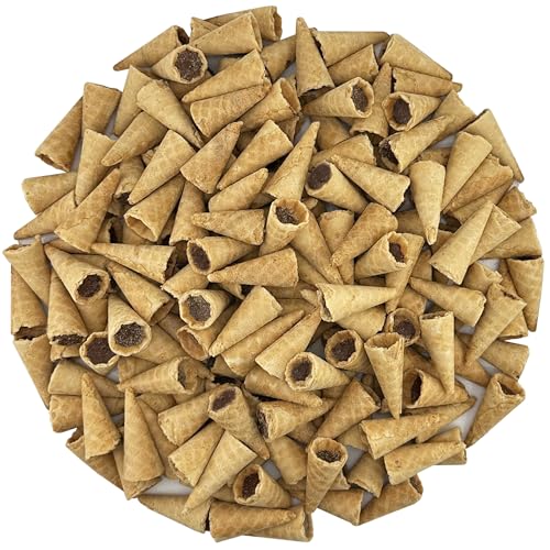 FirstChoiceCandy Mini Wafer Chocolate Cones Bite Size (2.2 Pound (Pack of 1), SALTED CARAMEL CHOCOLATE)