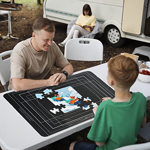 Pohxev AB1104 Rubber Jigsaw Puzzle Mat Roll Up 44.5X30 In 2000 1500 1000 Pieces Puzzel Mats,Roll-Up Save Pad Trays thumb #3