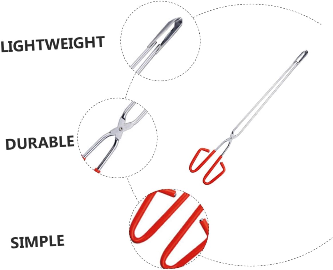 1pc Trash Tongs Garden Leaf Tongs Crafting Scissor Mud Litter and Reaching Tool Lobster Elder Stainless Steel Log Pliers
