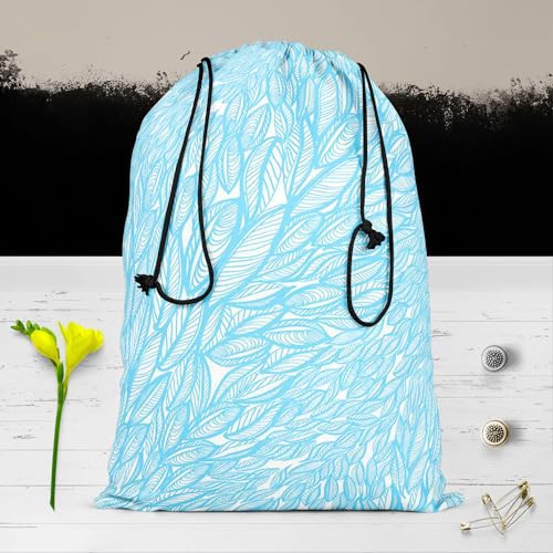 Image of ArtzFolio Flying Leaves D2 | Reusable Sack Bag | Bag for Gym, Storage, Vegetable & Travel