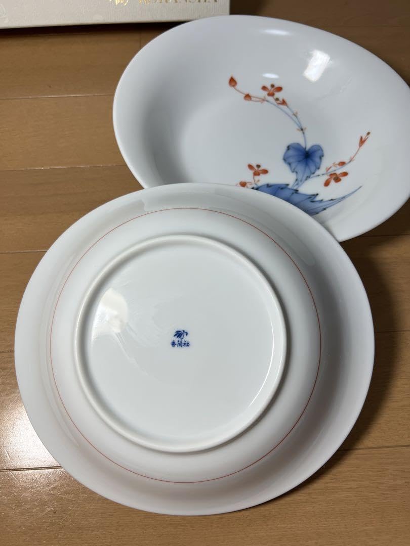 Amazon | 730 香蘭社 相思花 ペア楕円深皿 管理.KT | ノーブランド品