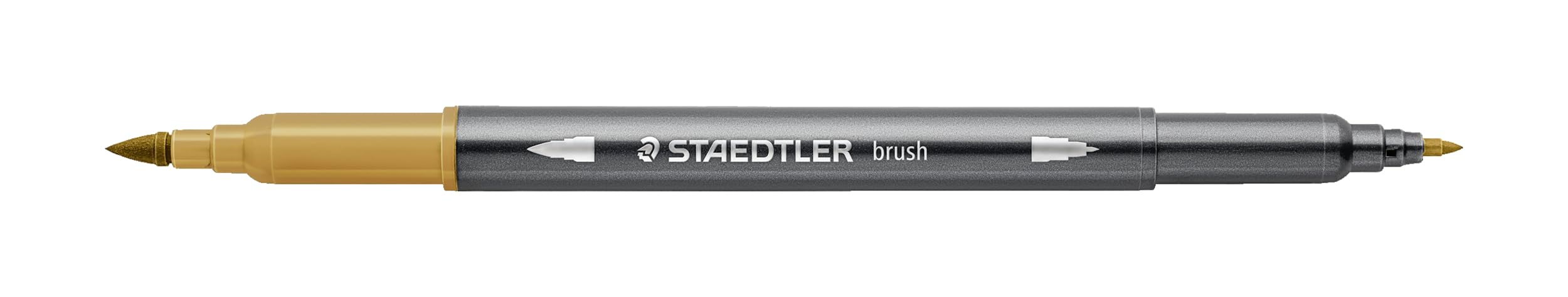 STAEDTLER Watercolour double fibre tip pens design Journey, umber, fine tip and flexible brush tip, water-soluble
