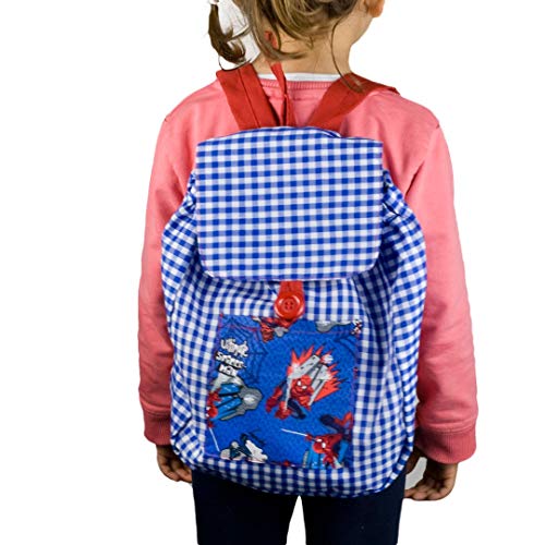 Klotz Sac à dos pour femme Motif Spiderman - Bleu - Taille Unique Cover
