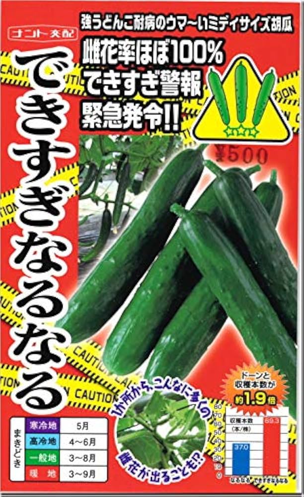 Amazon.co.jp: ミディサイズ キュウリ 胡瓜 種子 できすぎなる