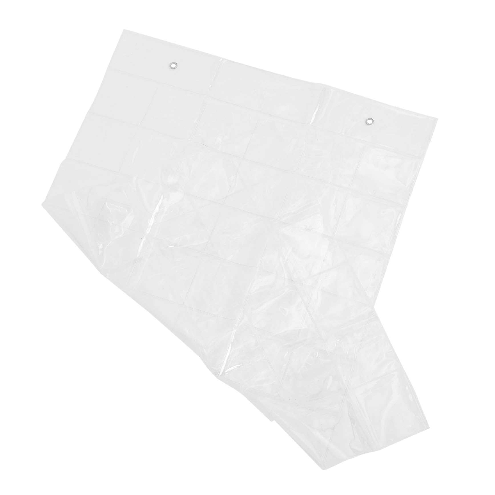 SEWACC Library Pockets Bag with 48 Clear Pockets Hanging Organizer for Classroom Cell Phones Socks Storage