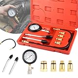 Kit De Prueba De Compresión， Set de Compresor Probador，probador de bujía，Comprobador de Compresión para Motores de Gasolina ，Para probar motos, coches, vehículos todoterreno, motores de gasolina, etc.