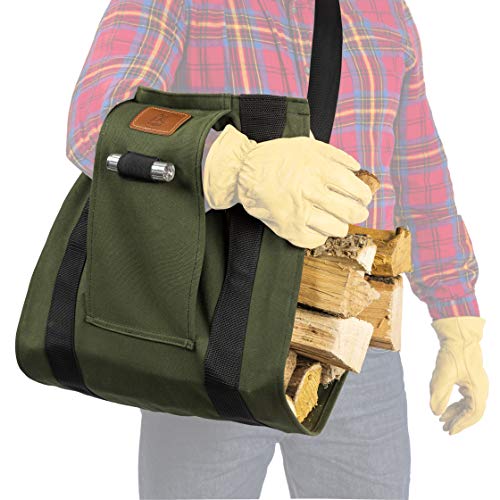 LogOX WoodOX Sling - The World's Most Ergonomic Firewood, Kindling, and Log Carrier - Designed in Vermont and Made in USA (Patented)