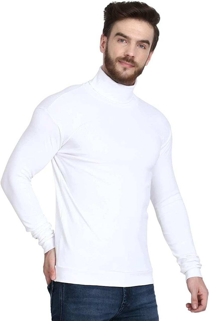 The high Neck, Whether It's a Classic Turtleneck or a Modern Mock Neck, is a Powerful Piece in Any Man's Wardrobe. It Offers an Effortless Blend of Comfort and Sophistication.