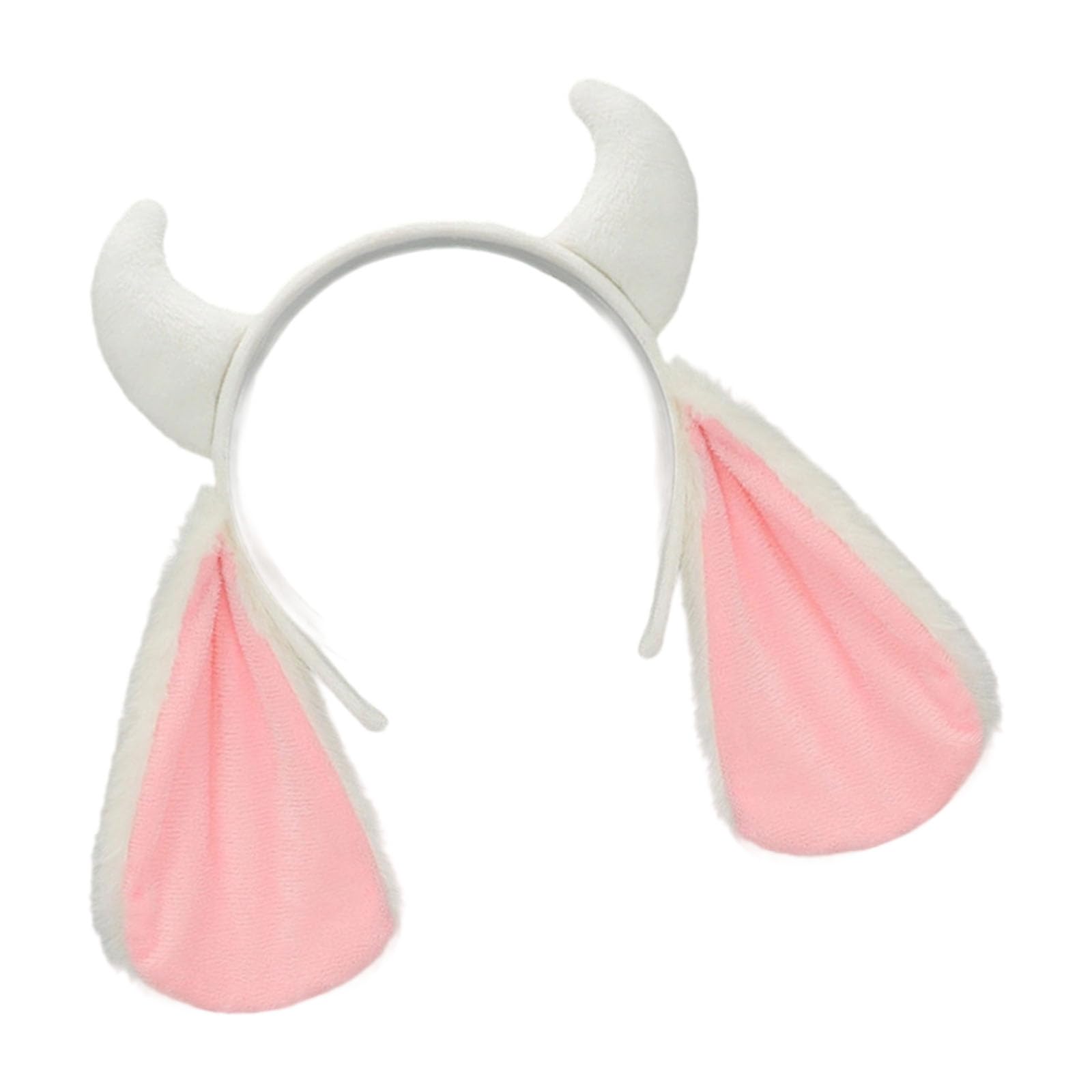 Fentency Furry Sheep Horn Ears Headband For Costume Parties Lightweight Comfortable Wear Accessories