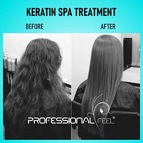 Image of PROFESSIONAL FEEL Keratin Hair Spa Treatment, Beauty Real Make Your Hair More Smooth, Real Hair Spa Repairing Cream Bath For All Hair Type, 180G (Vanilla),1 Count