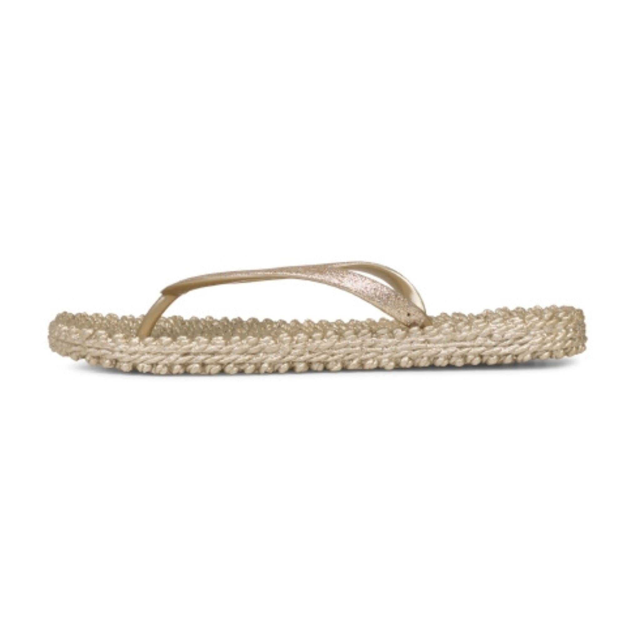 Ilse Jacobsen HORNBÆK | Cheerful01 | Damen Flip Flops mit Glitter | Dänische Design | Sommer Strand Zehentrenner | Leicht & flexibel, Massageeffekt, mit Glitzer, angenehmes Tragegefühl