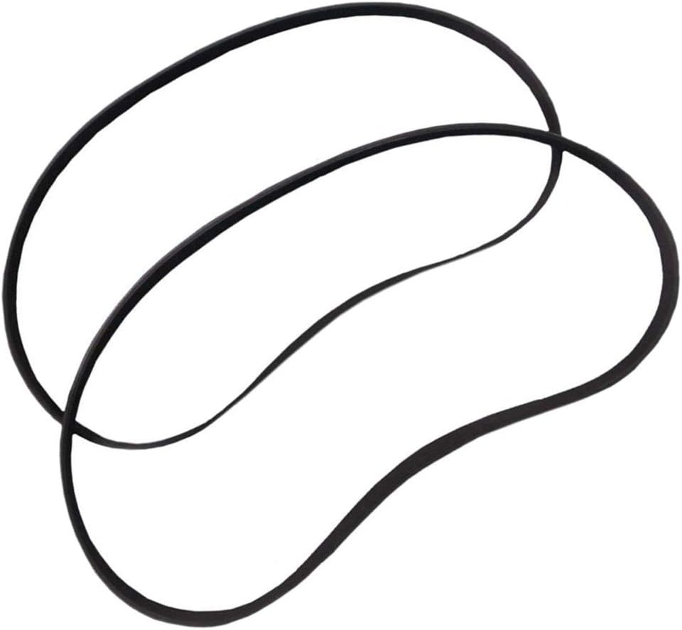 Set of 2 Black V-belt Fits Campbell Hausfeld VT558704 Vertical twin compressor pump