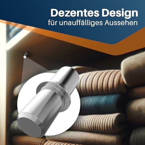 Duratect Regalbodenträger 5mm [30 Stück] Regalhalter und Bodenträger mit Haltering