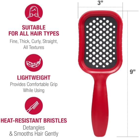 Miniatura 2 de Red by Kiss Paquete profesional de cuidado del cabello 3000 secador de campana de turmalina de cerámica + cepillo desenredante resistente al calor