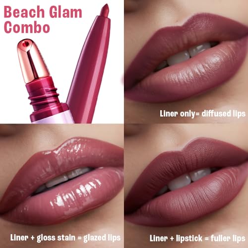 Image of Lakme 9to5 Hya Beach Edit, Lipstick + Liner Duo, Beachy Nude, Infused with Hyaluronic Acid, Vitamin E, Jojoba Oil, Comfortable Matte Finish, SPF Powered, Hydrating Lipstick, 2+0.2 g