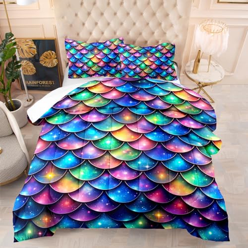 Edredon Cama 150 Conchas Coloridas Estampado Bedding Edredón Nórdico 220X240 Cm, Edredón De Fibra 200Gr/M²,Transpirable Colcha De Microfibra para Todas Las Estaciones