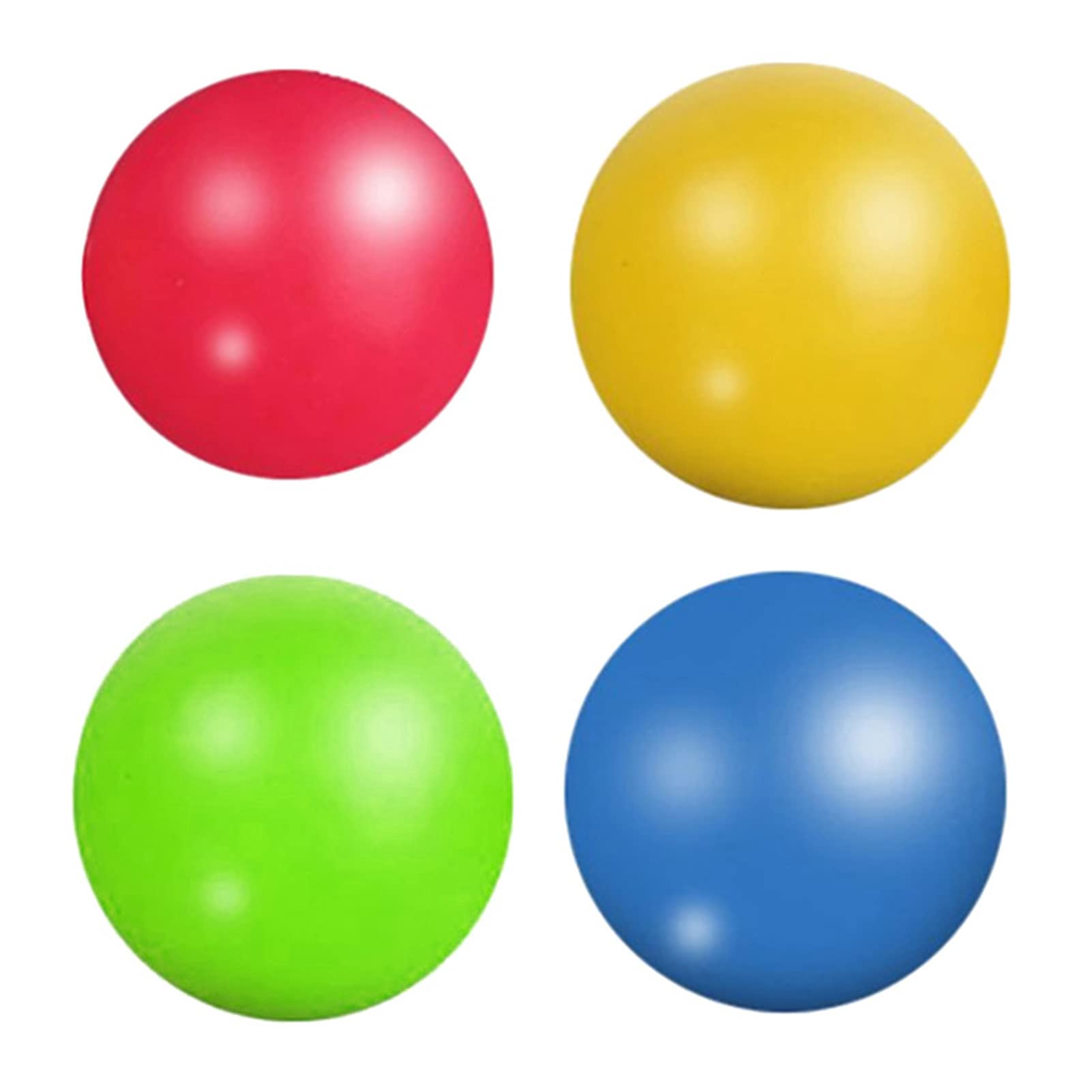 4Pcs Stick Wall Balls Sticky Ceiling Ball Target Ball -stress Decompression Toy