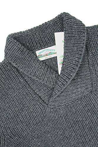 Aran Crafts Men's Shawl Rib Sweater, 100% Wool, Made in Ireland3