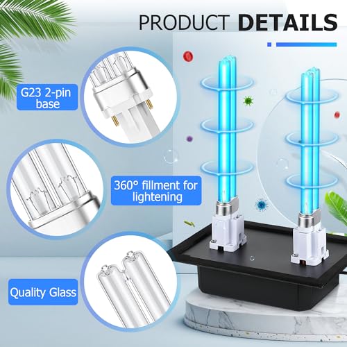 Image of Qualirey 26W HVAC UV Light Sanitizer Air Purifier for Whole House, 110V Dual UV UVC Light in Duct for HVAC Duct Filter, UV Duct Air Purifier for AC Air Conditioning