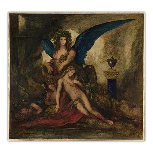 Broderie diamant Gustave Moreau Sphinx 50x61 cm contre le stress et pour décorer