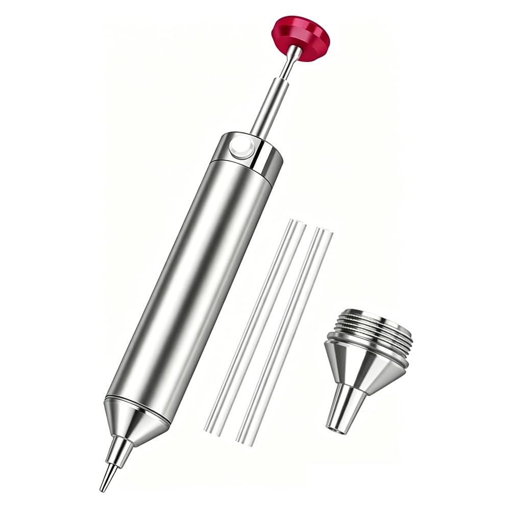 Aundhegrtt Spare Nozzle Solder Sucker with Strong Suction Desoldering Vacuum Pump for DIY Enthusiasts and Professionals