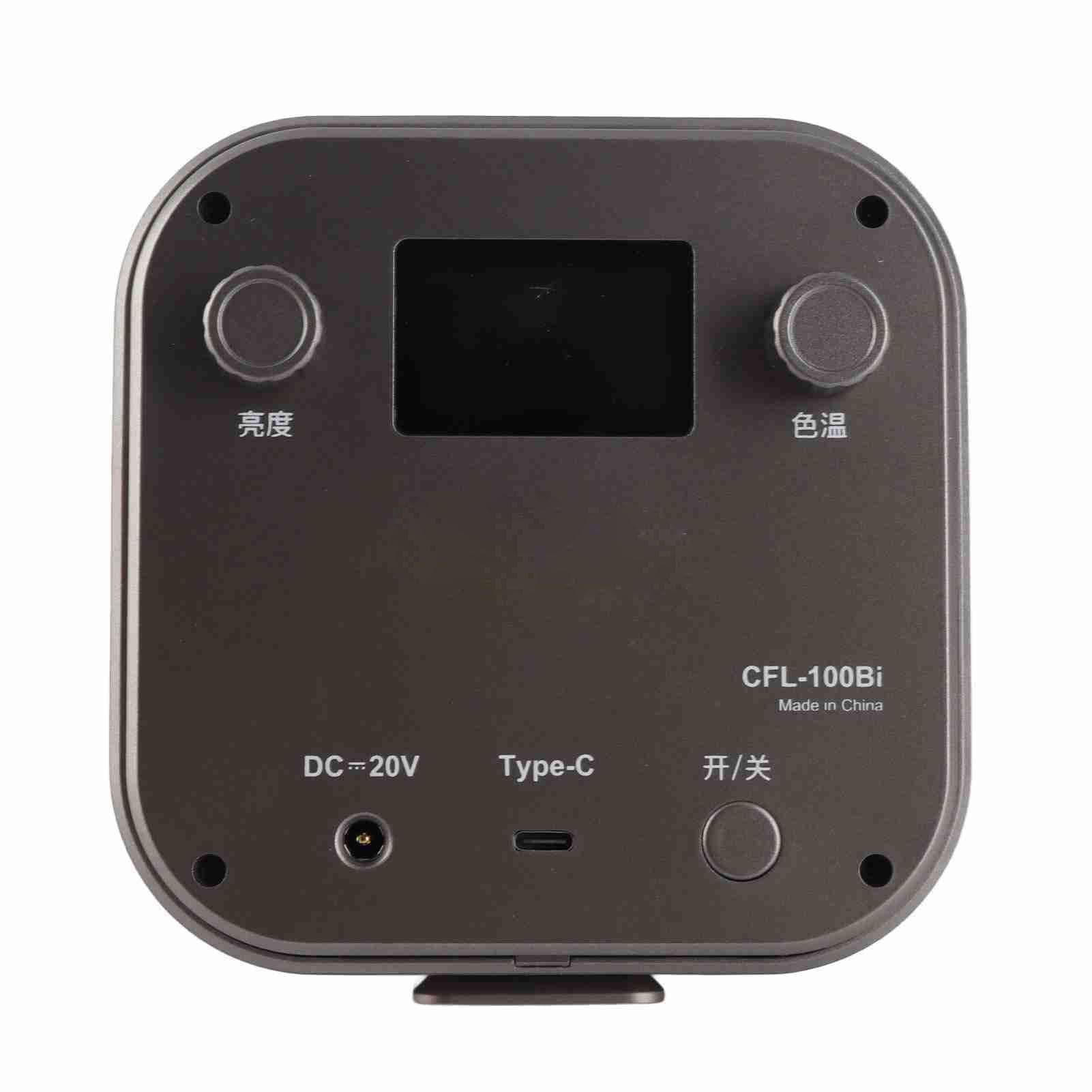 Luce video LED da 100 W CoB Mount 3000 6500K High CRI97 Luce fotografica portatile con ventola di raffreddamento per intervista Vlog Studio Streaming