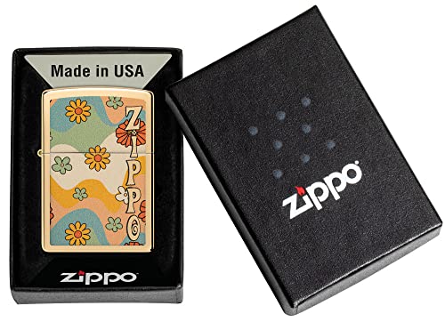 Encendedor Zippo bolsillo latón pulido personalizado miniatura 6