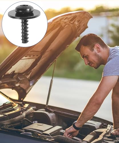 Image of 20PCS Splash Shield Screws,Fender Screws,Car Accessories Engine Splash Shield Bolts,Engine Splash Shield Screw,Fender Liner Splashs Shields Bolt Screw,Compatible with Most Car Models